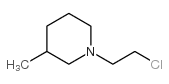 1-(2-chloroethyl)-3-methylpiperidine结构式