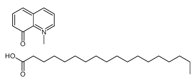 1-methylquinolin-1-ium-8-ol,octadecanoate结构式