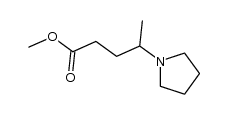 4-pyrrolidin-1-yl-pentanoic acid methyl ester结构式
