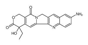 1H-Pyrano3,4:6,7indolizino1,2-bquinoline-3,14(4H,12H)-dione, 9-amino-4-ethyl-4-hydroxy-结构式