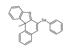 11b-methyl-6-phenylseleno-11bH-benzo[c]carbazole Structure
