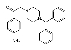 1-(4-aminophenyl)-2-(4-benzhydrylpiperazin-1-yl)ethanone Structure