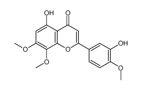 5-Hydroxy-2-(3-hydroxy-4-methoxyphenyl)-7,8-dimethoxy-4H-chromen- 4-one Structure