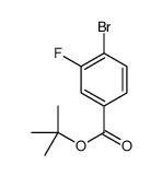 4-Bromo-3-fluoro-benzoic acid tert-butyl ester Structure