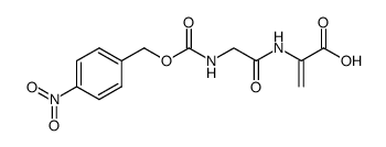 (4-Nitro-benzyloxycarbonyl)-glycyl-dehydroalanin结构式