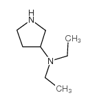 3-(二乙基氨基)吡咯烷结构式