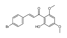 4-bromo-2'-hydroxy-4',6'-dimethoxy-trans-chalcone结构式