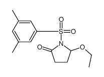 1-(3,5-dimethylphenyl)sulfonyl-5-ethoxypyrrolidin-2-one结构式