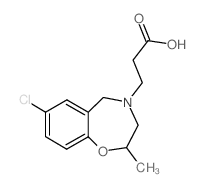 3-(7-氯-2-甲基-2,3-二氢-1,4-苯并氮杂卓-4(5h)-基)丙酸结构式