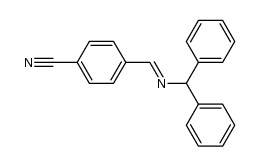 N-diphenylmethyl-p-cyanophenylmethanimine Structure