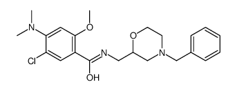 N-((4-benzyl-2-morpholinyl)methyl)-5-chloro-4-(dimethylamino)-2-methoxybenzamide structure