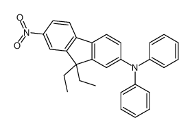 9,9-diethyl-7-nitro-N,N-diphenylfluoren-2-amine结构式