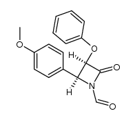 N-formyl-4-(4-methoxyphenyl)-3-phenoxyazetidin-2-one Structure