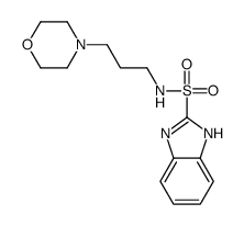 N-(3-morpholin-4-ylpropyl)-1H-benzimidazole-2-sulfonamide结构式