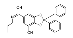 7-hydroxy-2,2-diphenyl-N-propyl-1,3-benzodioxole-5-carboxamide Structure