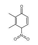 2,3-dimethyl-4-nitrocyclohexa-2,5-dienone结构式