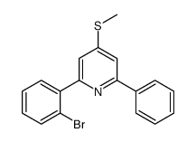 2-(2-bromophenyl)-4-methylsulfanyl-6-phenylpyridine结构式