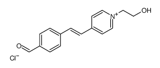 4-[2-[1-(2-hydroxyethyl)pyridin-1-ium-4-yl]ethenyl]benzaldehyde,chloride Structure
