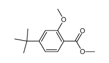 methyl 4-(tert-butyl)-2-methoxybenzoate结构式