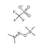 1,1-dimethyl-2-((trimethylsilyl)oxy)diazen-1-ium trifluoromethanesulfonate Structure