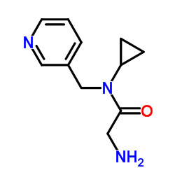 N-Cyclopropyl-N-(3-pyridinylmethyl)glycinamide Structure