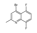 4-bromo-5,8-difluoro-2-methylquinoline结构式