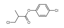 p-chlorophenyl β-chloroisobutyrate结构式