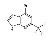 4-bromo-6-(trifluoromethyl)-1H-pyrrolo[2,3-b]pyridine结构式