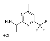 1-[4-methyl-6-(trifluoromethyl)pyrimidin-2-yl]ethanamine,hydrochloride结构式
