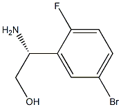 (R)-2-氨基-2-(5-溴-2- 氟苯基)乙烷-1-醇结构式