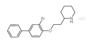 2-{2-[(3-Bromo[1,1'-biphenyl]-4-yl)oxy]-ethyl}piperidine hydrochloride Structure