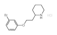 2-[2-(3-Bromophenoxy)ethyl]piperidine hydrochloride结构式