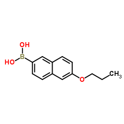 6-Propoxynaphthalene-2-boronic acid结构式