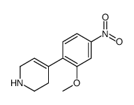 4-(2-methoxy-4-nitrophenyl)-1,2,3,6-tetrahydropyridine Structure