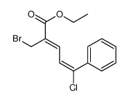 ethyl (2Z,4Z)-2-(bromomethyl)-5-chloro-5-phenylpenta-2,4-dienoate Structure