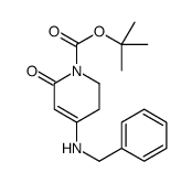 TERT-BUTYL 4-(BENZYLAMINO)-2-OXO-5,6-DIHYDROPYRIDINE-1(2H)-CARBOXYLATE structure