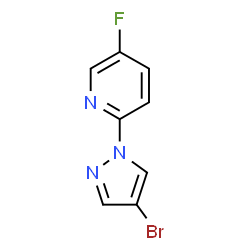 2-(4-Bromo-1H-pyrazol-1-yl)-5-fluoropyridine structure