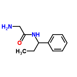 N-(1-Phenylpropyl)glycinamide Structure