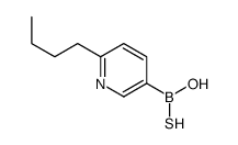 (6-(BUTYLTHIO)PYRIDIN-3-YL)BORONIC ACID structure