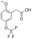 2-甲氧基-5-(三氟甲氧基)苯乙酸结构式