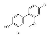 2-chloro-4-(4-chloro-2-methoxyphenyl)phenol Structure