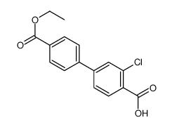 2-chloro-4-(4-ethoxycarbonylphenyl)benzoic acid Structure