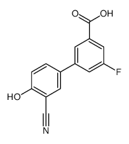 3-(3-cyano-4-hydroxyphenyl)-5-fluorobenzoic acid Structure