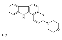 4-(11H-pyrido[3,2-a]carbazol-3-yl)morpholine,hydrochloride结构式