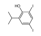 2,5-Diiodo-6-isopropylphenol结构式