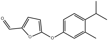 5-(4-Isopropyl-3-methyl-phenoxy)-furan-2-carbaldehyde Structure