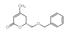 (R)-6-苄氧基甲基-4-甲基-5,6-二氢吡喃-2-酮结构式