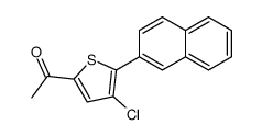 1-(4-chloro-5-naphthalen-2-ylthiophen-2-yl)ethanone结构式
