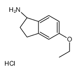 (1S)-5-ethoxy-2,3-dihydro-1H-inden-1-amine,hydrochloride结构式