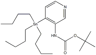 tert-butyl (4-(tributylstannyl)pyridin-3-yl)carbamate Structure